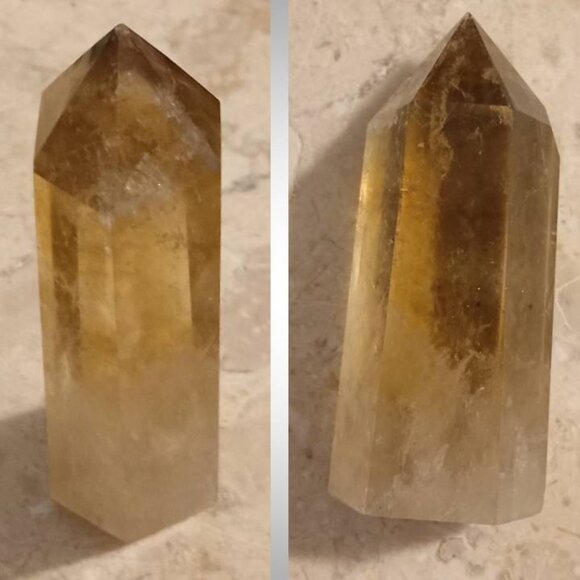 natural CITRINE crystal point 05 HAPPINESS luck PROSPERITY Nov birthstone - Picture 4 of 5
